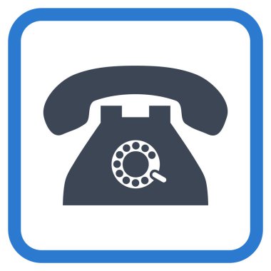 Nabız telefon vektör simgesi bir çerçeve içinde