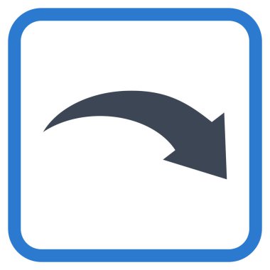 Vektör simgesi bir çerçeve içinde Yinele