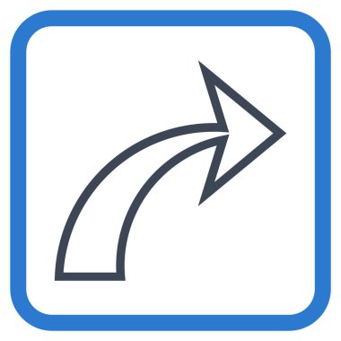 Vektör simgesi bir çerçeve içinde Yinele