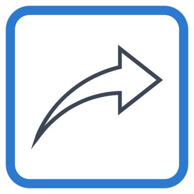 Vektör simgesi bir çerçeve içinde Yinele