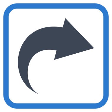 Vektör simgesi bir çerçeve içinde Yinele