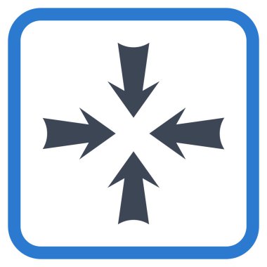 Oklar vektör simgesi bir çerçeve içinde azaltmak