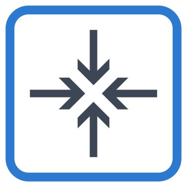 Oklar vektör simgesi bir çerçeve içinde azaltmak