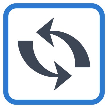 Vektör simgesi bir çerçeve içinde yenileme