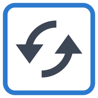 Vektör simgesi bir çerçeve içinde yenileme