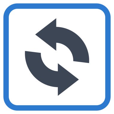 Vektör simgesi bir çerçeve içinde yenileme