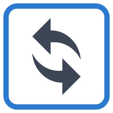 Vektör simgesi bir çerçeve içinde yenileme