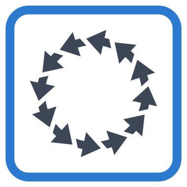 Bir çerçeve içinde CCW vektör simge döndürmek