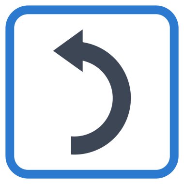 Sol vektör simgesi bir çerçeve içinde döndürme