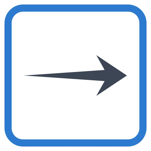 フレームの矢印の右側のベクトル アイコン — ストックベクタ