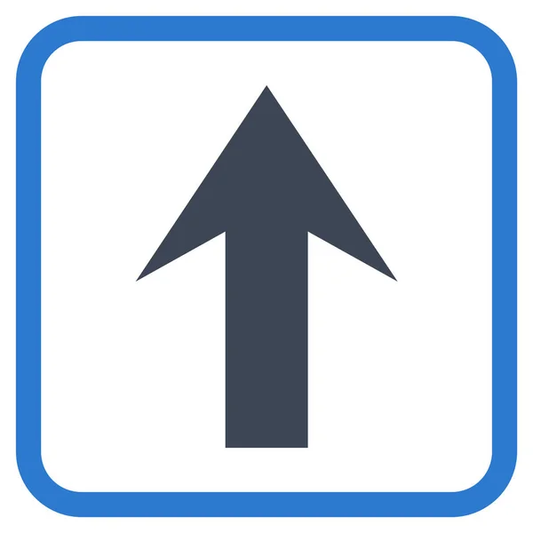 Icono de flecha hacia arriba Vector en un marco — Archivo Imágenes Vectoriales