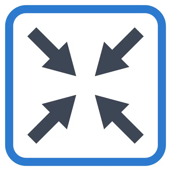 Komprimera pilar vektor ikonen i en ram — Stock vektor