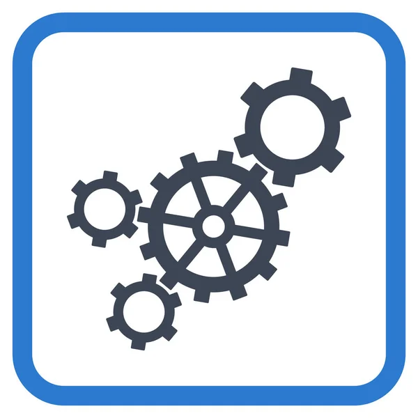 Vektorové ikony v rámci mechanismu — Stockový vektor