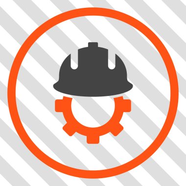 Geliştirme kask vektör simgesi