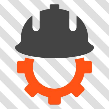 Geliştirme kask vektör simgesi