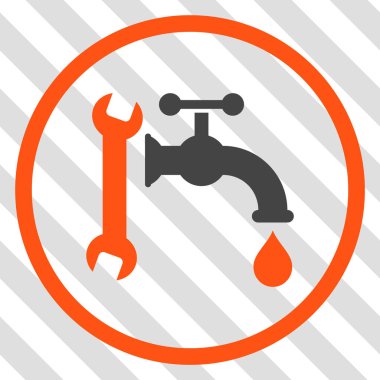 Sıhhi tesisat vektör simgesi