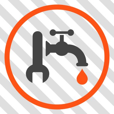 Sıhhi tesisat vektör simgesi