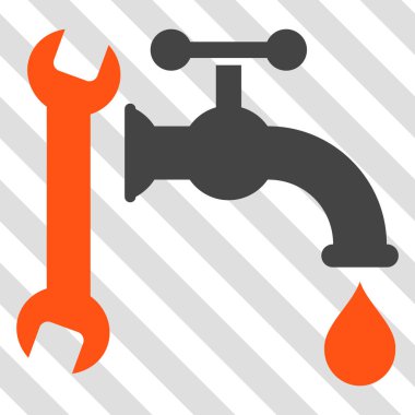 Sıhhi tesisat vektör simgesi