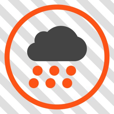 yağmur bulutu vektör simgesi