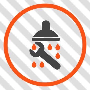 Duş sıhhi tesisat vektör simgesi