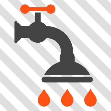 Duş musluk vektör simgesi