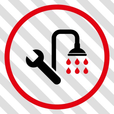 Sıhhi tesisat vektör simgesi