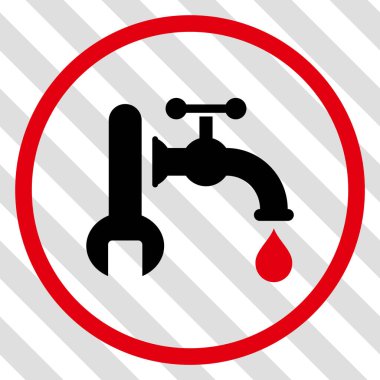 Sıhhi tesisat vektör simgesi