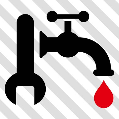 Sıhhi tesisat vektör simgesi