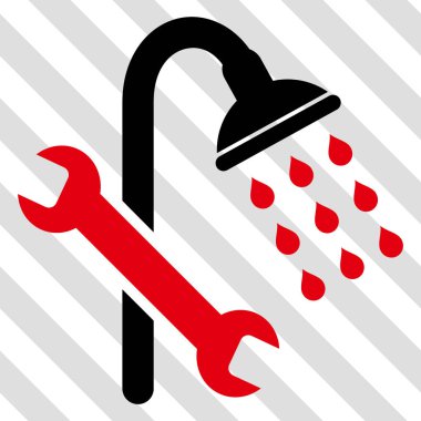 Duş sıhhi tesisat vektör simgesi