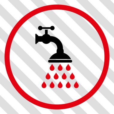 Duş musluk vektör simgesi