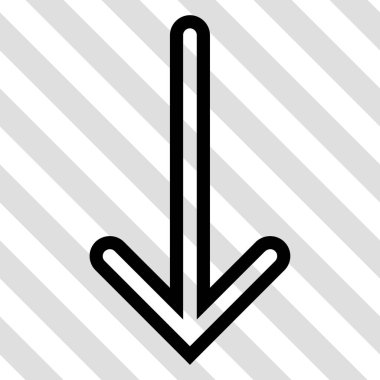 ok aşağı vektör simgesi