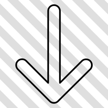 ok aşağı vektör simgesi