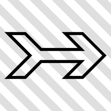 ok sağ vektör simgesi