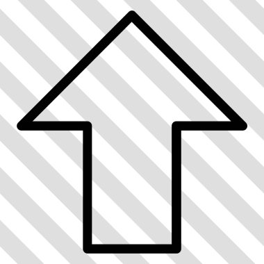 Yukarı Oklu Vektör Simgesi