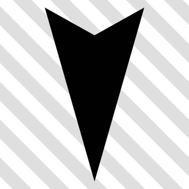 Vektör simgesi aşağı ok ucu