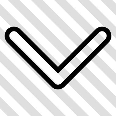 Vektör simgesi aşağı ok ucu