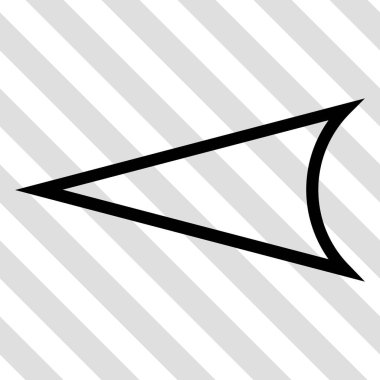 Ok ucu sol vektör simgesi