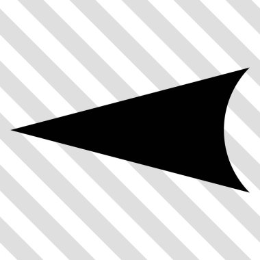 Ok ucu sol vektör simgesi