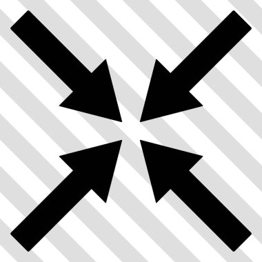 Merkezi okları vektör simgesi