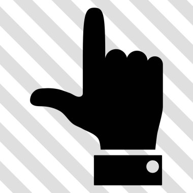 Vektör simge kadar el işaretçisi