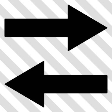 Yatay Çevir ok simge vektör