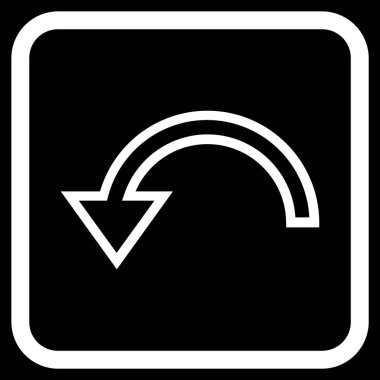 Sol vektör simgesi bir çerçeve içinde döndürme