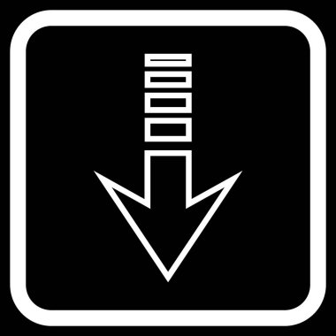 Vektör simgesi bir çerçeve içinde gönderin