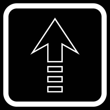 Vektör simgesi bir çerçeve içinde gönder