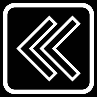 Shift Sol vektör simgesi bir çerçeve içinde