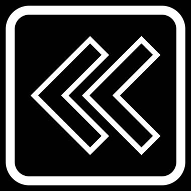 Shift Sol vektör simgesi bir çerçeve içinde