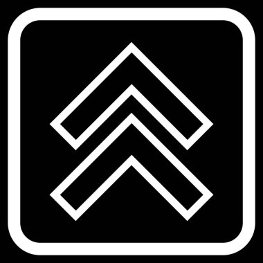 Vektör simgesi bir çerçeve içinde yukarı kayması