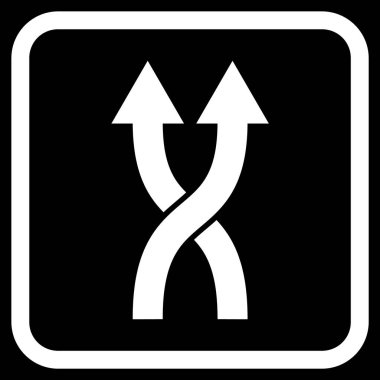 Vektör simge yukarı okları bir çerçevede shuffle