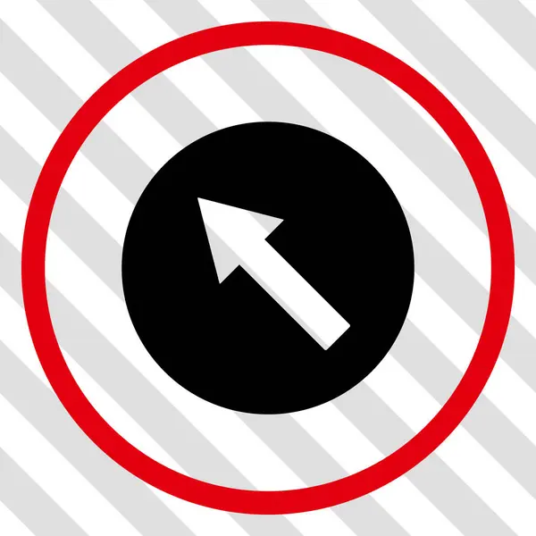 Icono de vector de flecha redondeada hacia arriba-izquierda — Archivo Imágenes Vectoriales