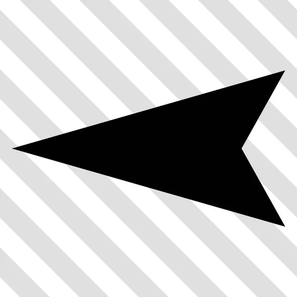 Arrowhead Left Vector Icon — Stock Vector